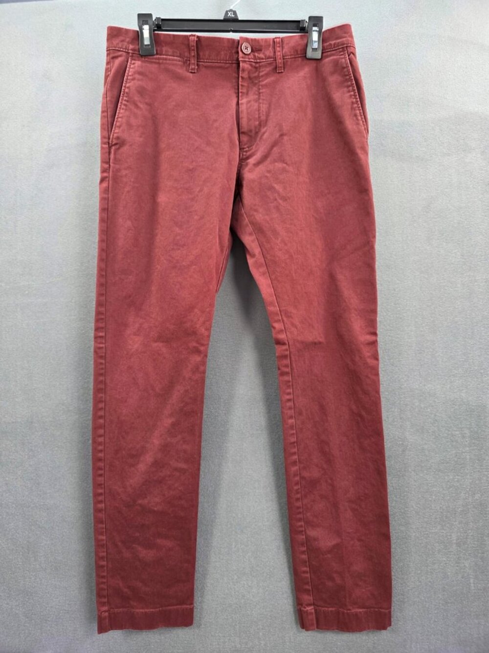 J. Crew 484 Slim Men's 31x32 Brick Red Stretch Chino Pants